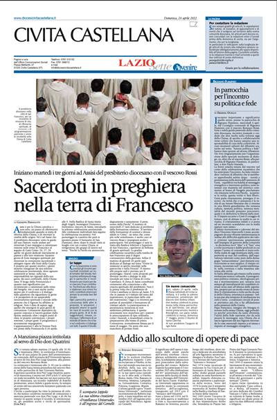 Avvenire - pagina diocesana del 24/04/2022